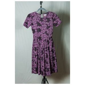 LuLaRoe - Purple Floral Fit & Flare
